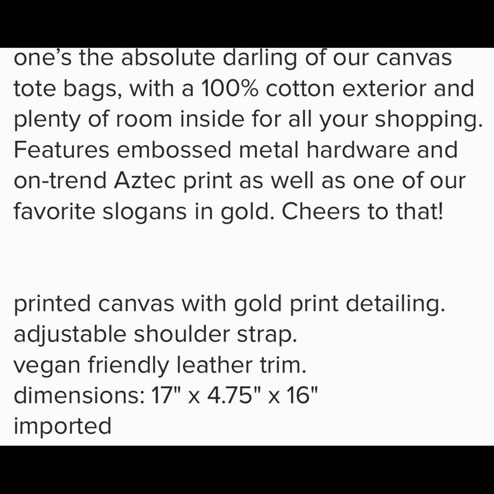 ✨ “HOST PICK Cheers Darling” ✨New Tote Bag - Picture 4 of 4